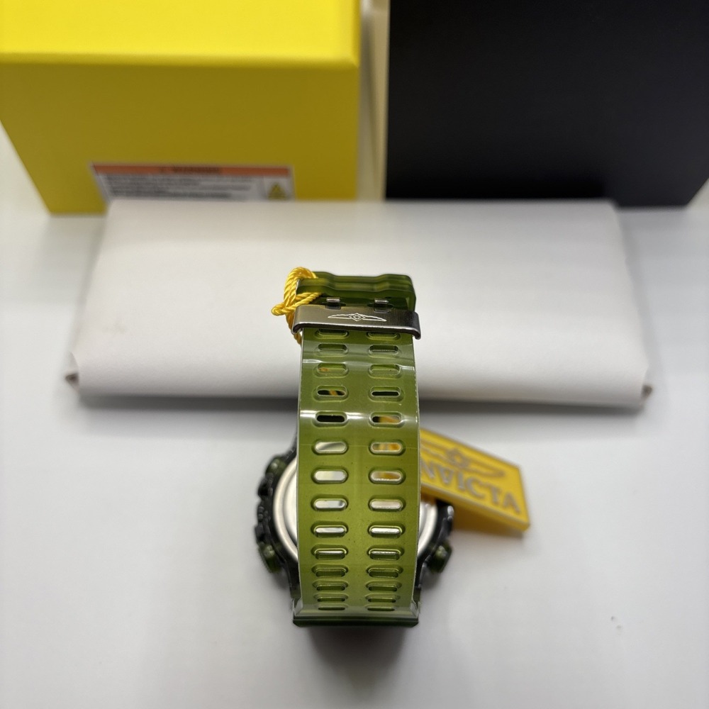 Invicta Racing Burnout Digital Men's Watch - 52mm, Transparent, Dark Green 49049 - Picture 3 of 7